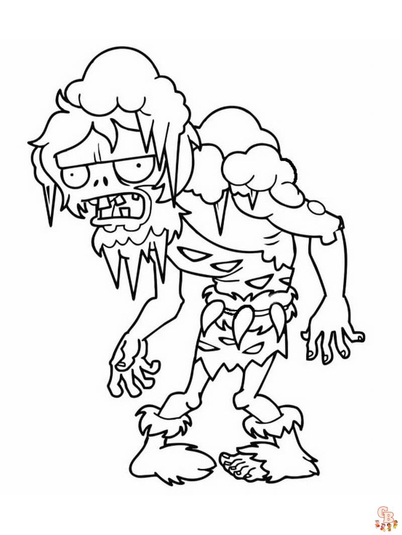 Plants vs zombies coloring pages free printable
