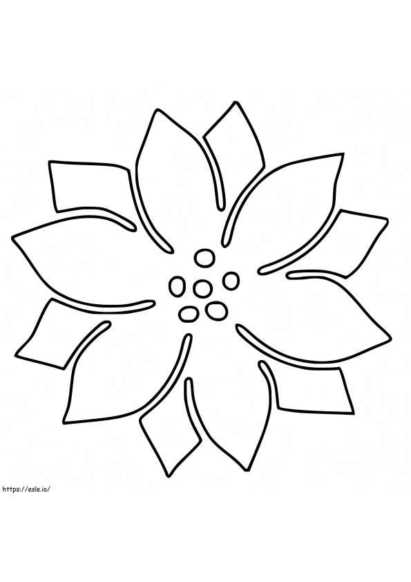 Poinsettia coloring coloring pages