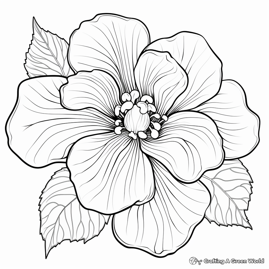 Pointsetta coloring pages