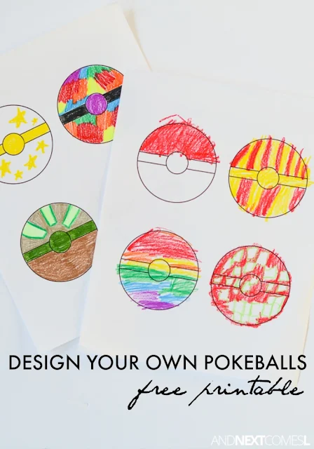 Free printable pokeballs coloring sheet for kids and next es l