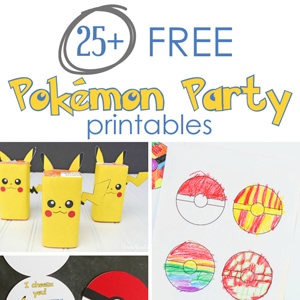 Free pokemon party printables