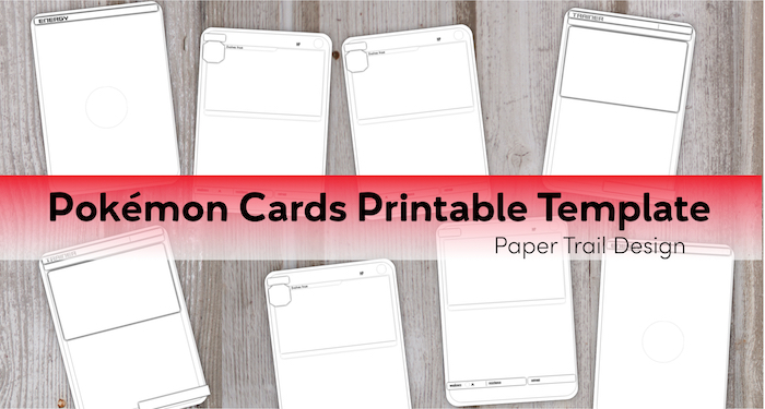 Pokãmon card template free printable