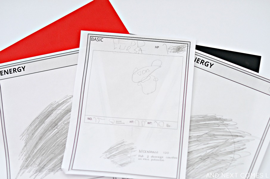 Diy pokemon card templates free printable and next es l