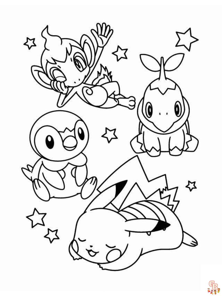 Pokemon coloring pages free printable sheets at