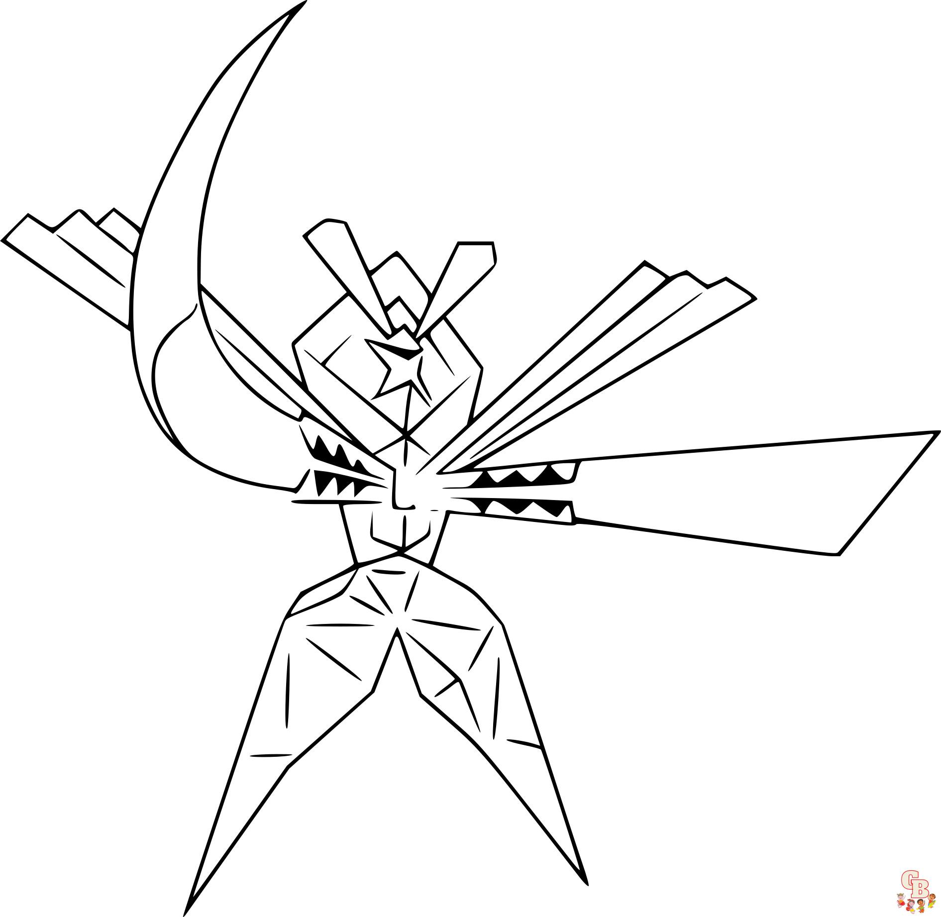 Explore free printable pokemon kartana coloring pages