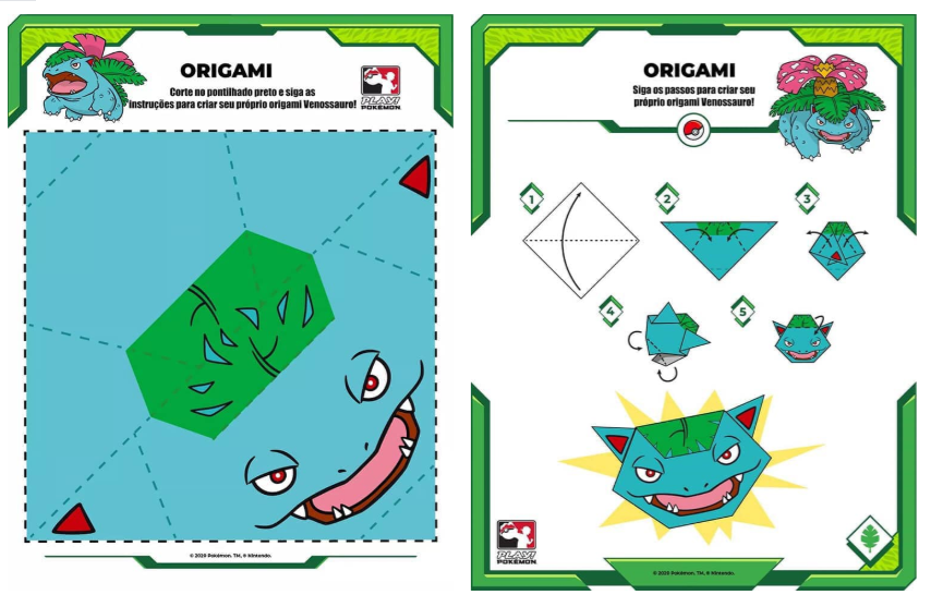 Fun and simple pokãmon origami for you your kids while being stuck at home