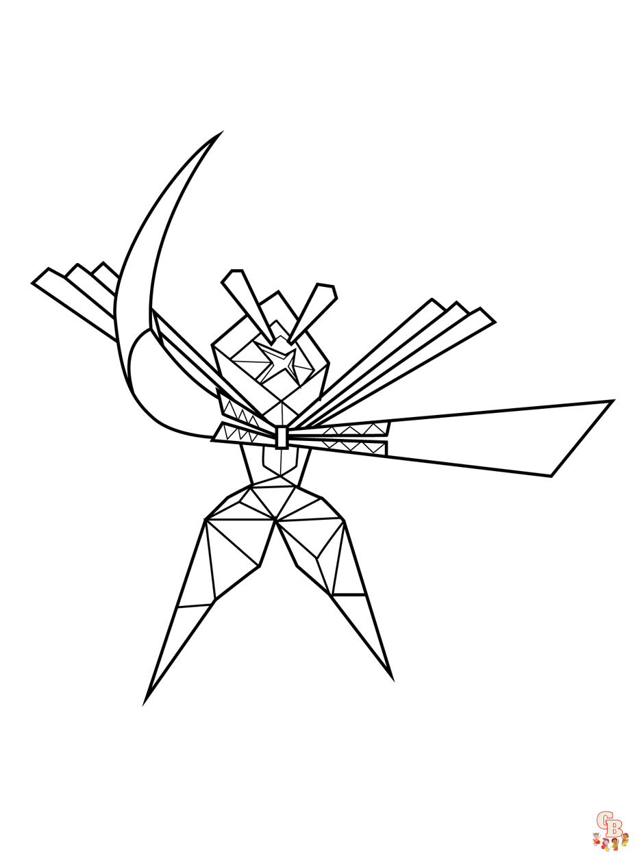 Explore free printable pokemon kartana coloring pages