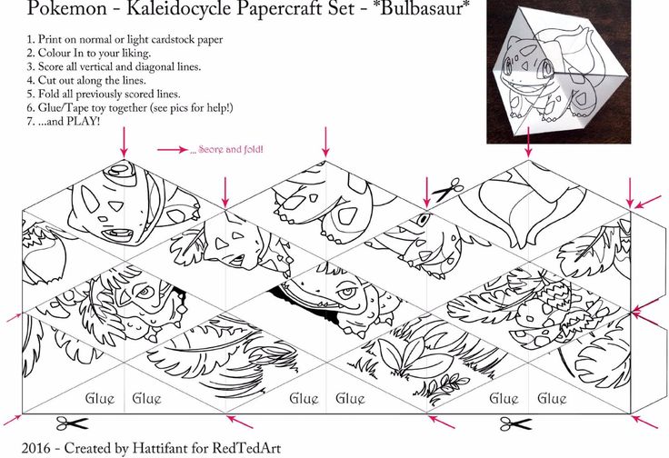 Make a pokemon kaleidocycle folding paper â my pokemon go blog make a pokemon papercraft pokemon pokemon