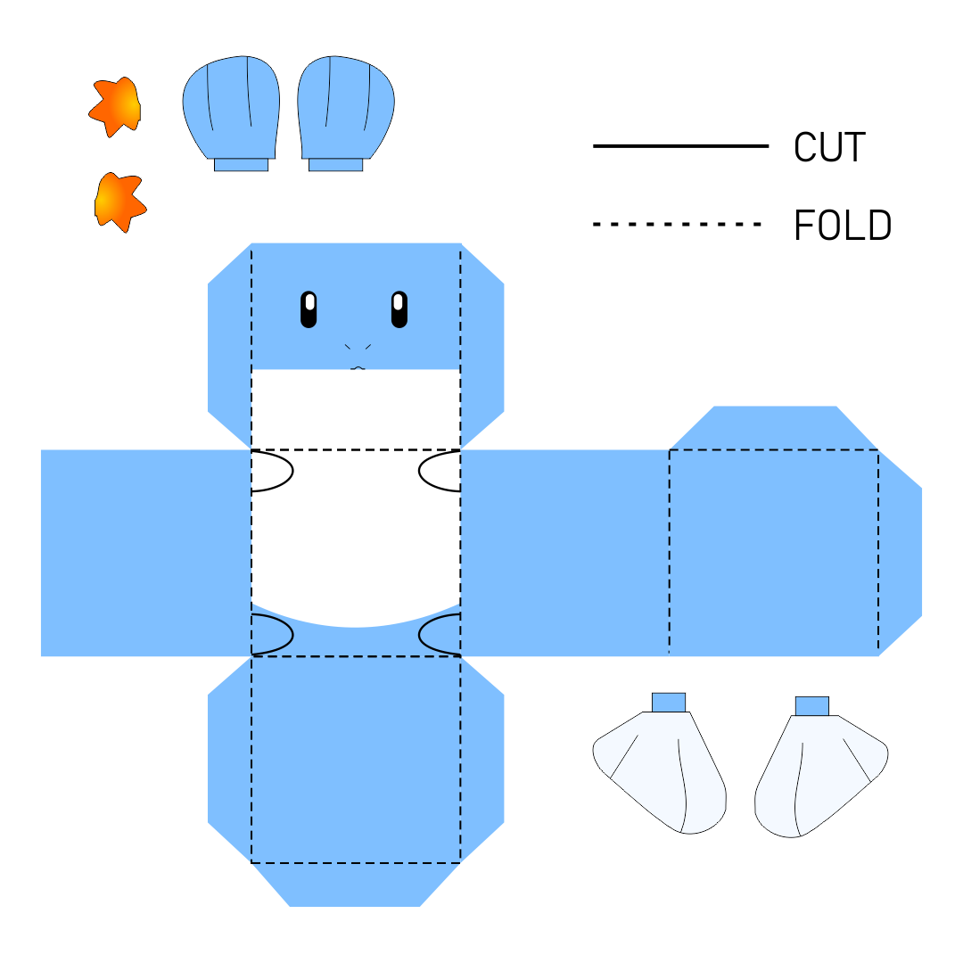 Best printable pokemon papercraft mudkip pdf for free at printablee papercraft pokemon paper crafts printable crafts