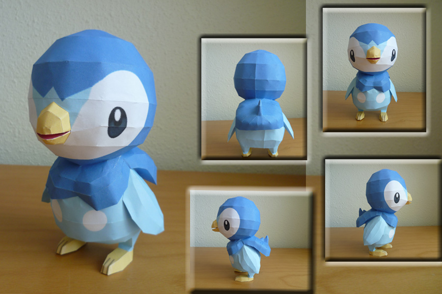 Piplup papercraft by dodoman on