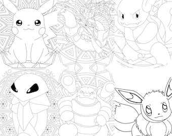 Printed pokemon colouring sheets buy one get a free pack of pokemon stickers
