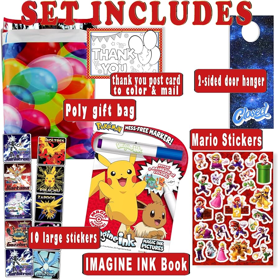 Coloring book and stickers gift set