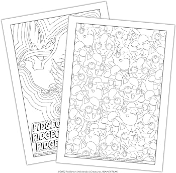 Pokemon coloring and activity set