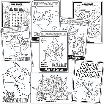 Pokemon stickers activity set