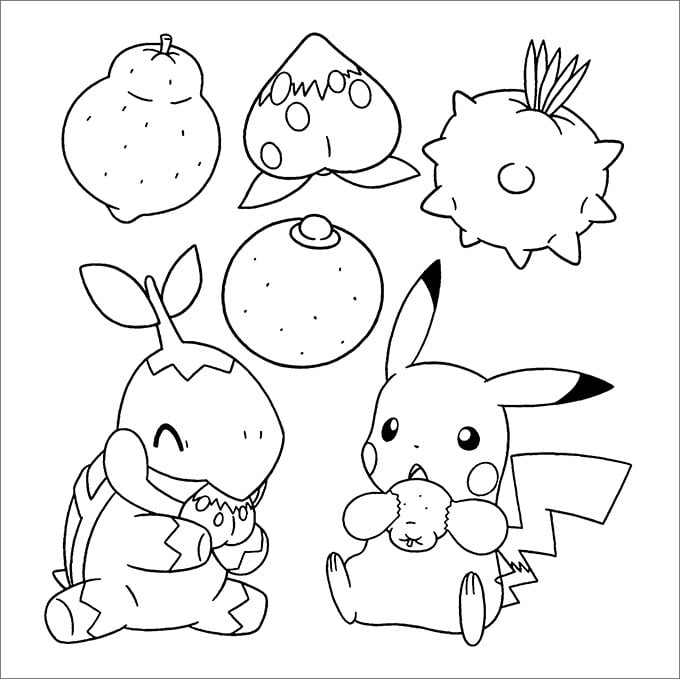 Pokemon coloring pages