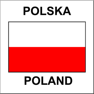 Clip art flags poland color i