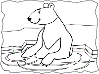 Polar bears coloring pages