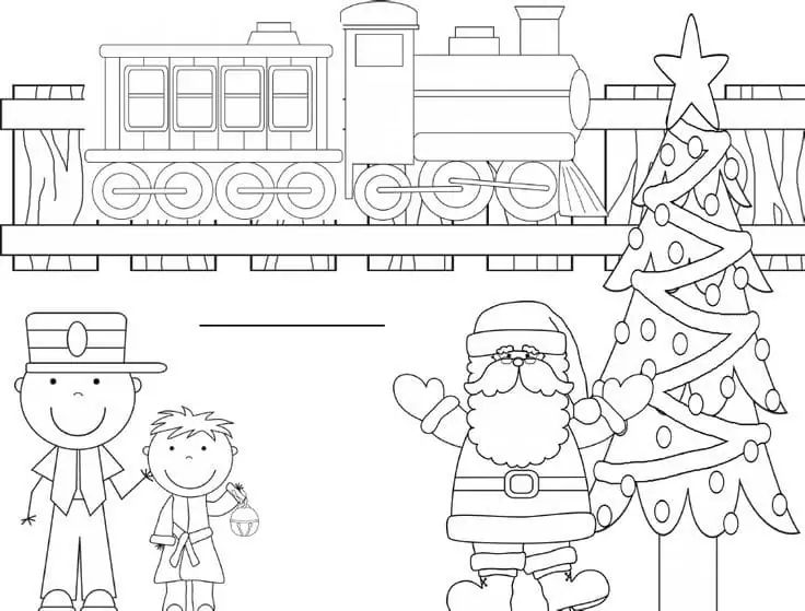 Polar express malvorlagen