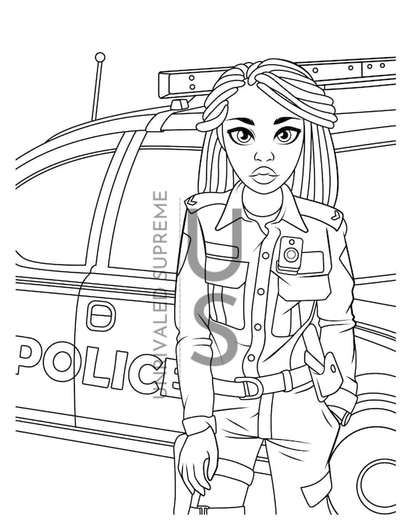 Police coloring page kids activity printable activity print activity sheet school coloring page coloring sheet coloring page