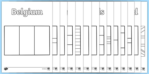 European flags colouring pages teacher made
