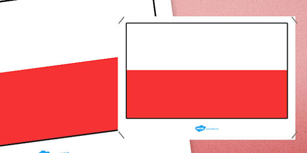 Polish flag coloring page teacher