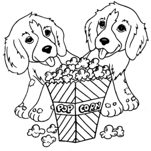 Popcorn coloring pages printable for free download