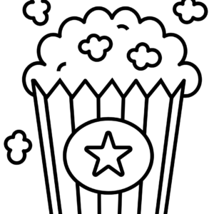 Popcorn coloring pages printable for free download