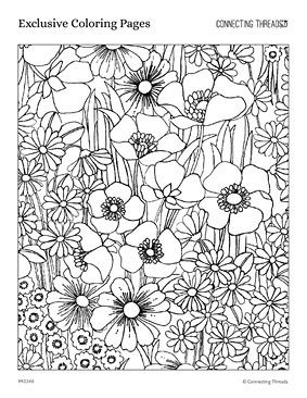 Poppy coloring page