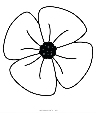 Remembrance day colouring book free grade onederful