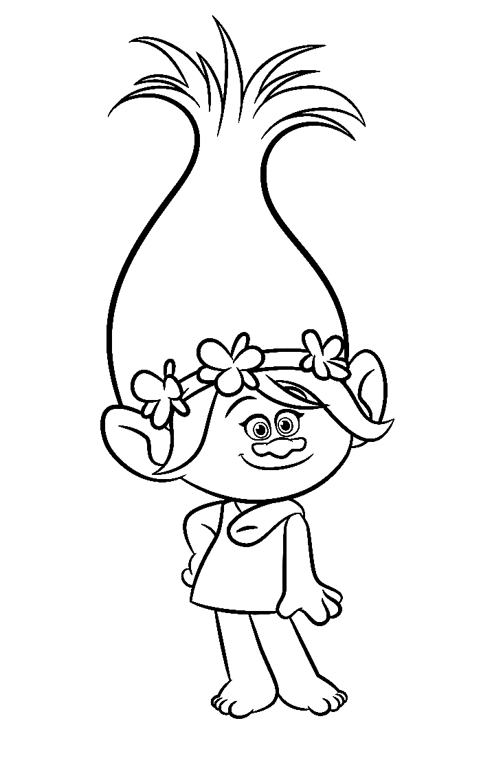 Poppy coloring pages printable for free download