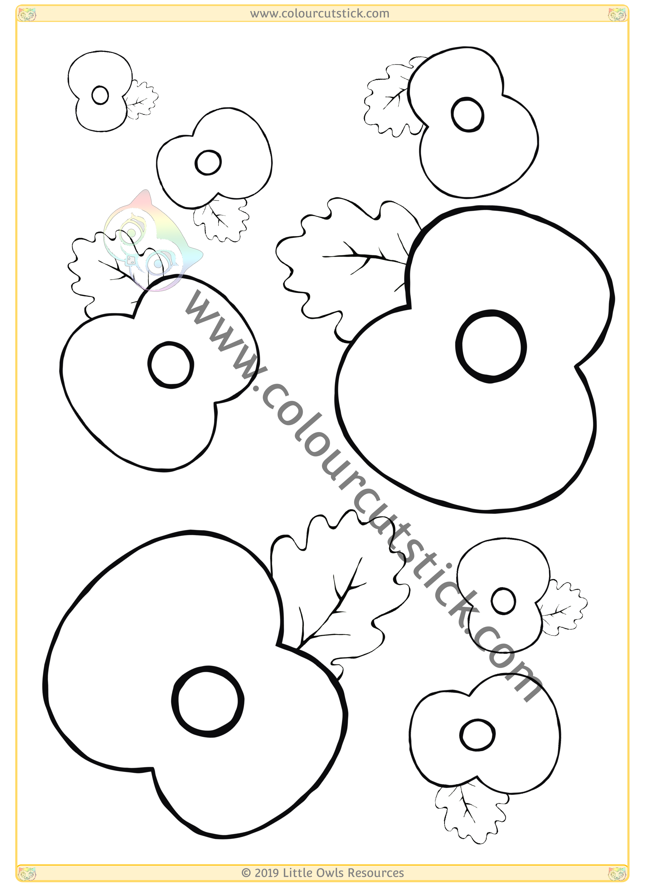 Free remembrance day colouring pages