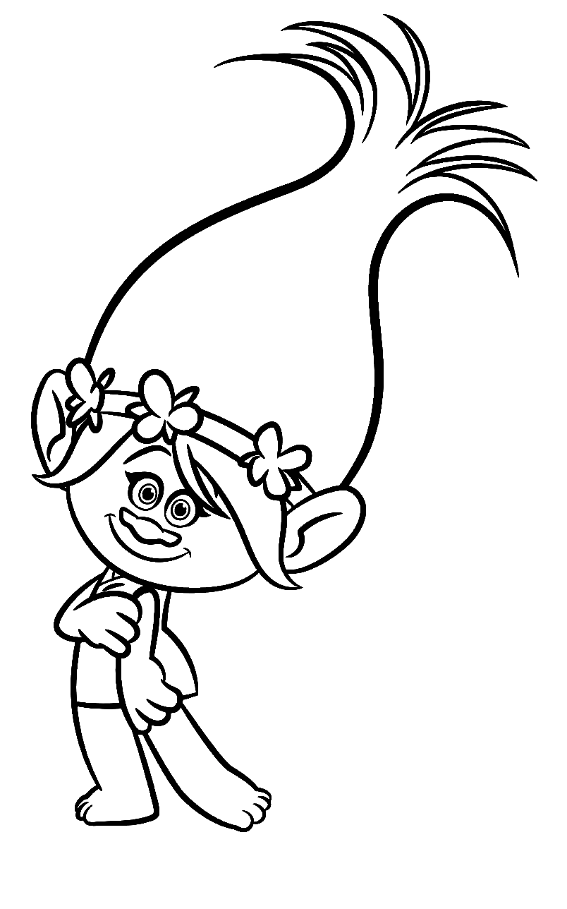 Poppy coloring pages printable for free download