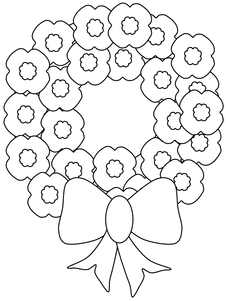 Poppies coloring pages