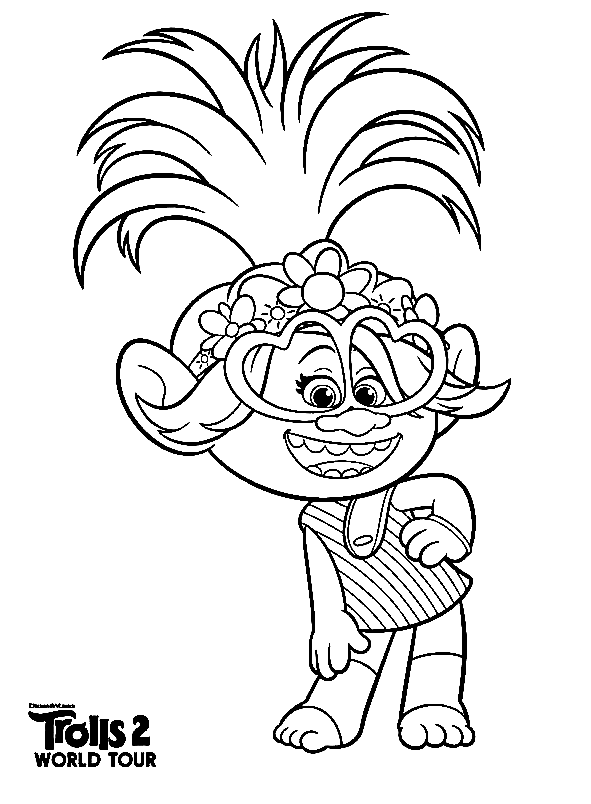 Poppy coloring pages printable for free download