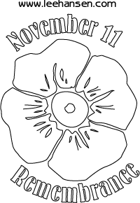 Remembrance day poppy poster