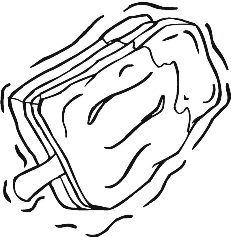 Printable popsicle coloring page