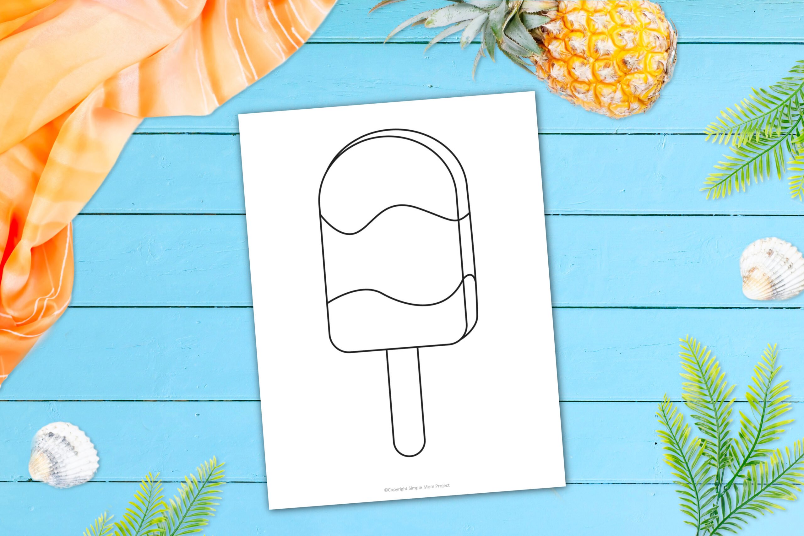 Free printable popsicle template â simple mom project