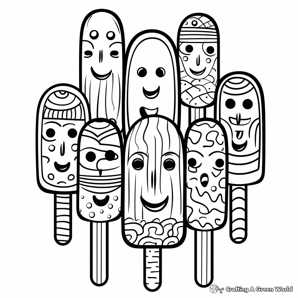 Dessert coloring pages