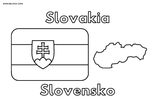 European flags coloring pages for kids