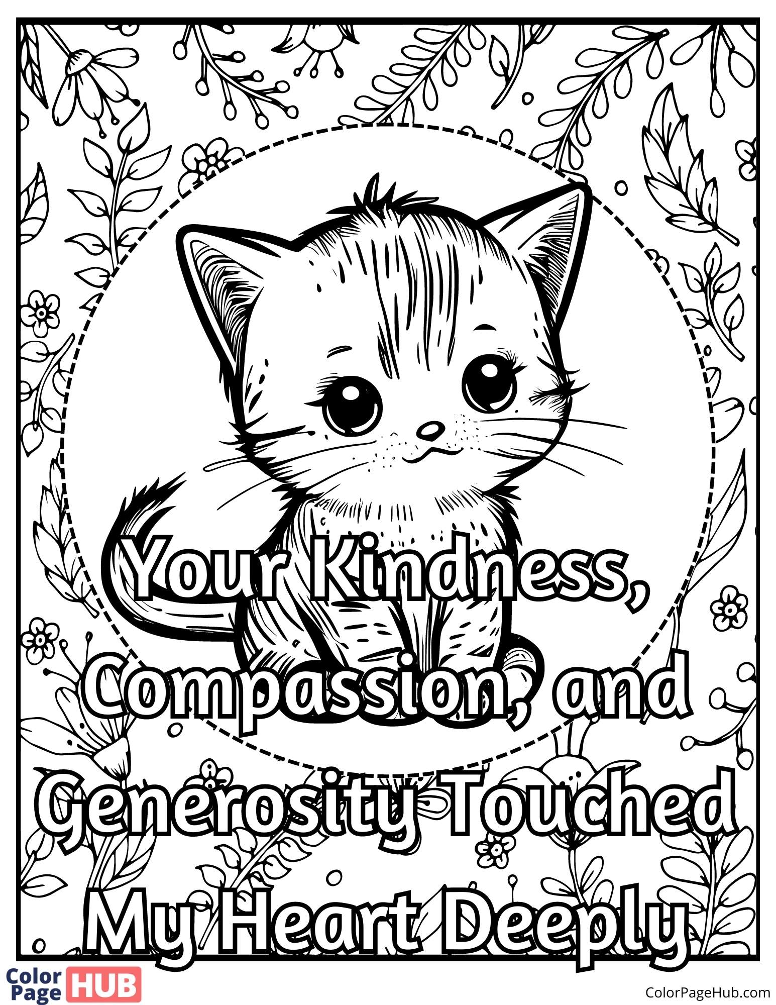 Affirmations coloring pages printable and free