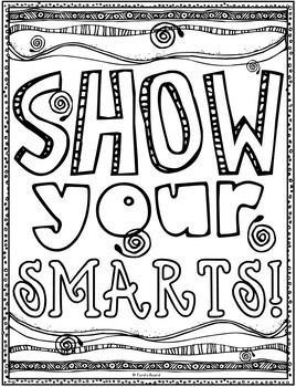 Test motivation coloring pages motivational testing notes for students classes