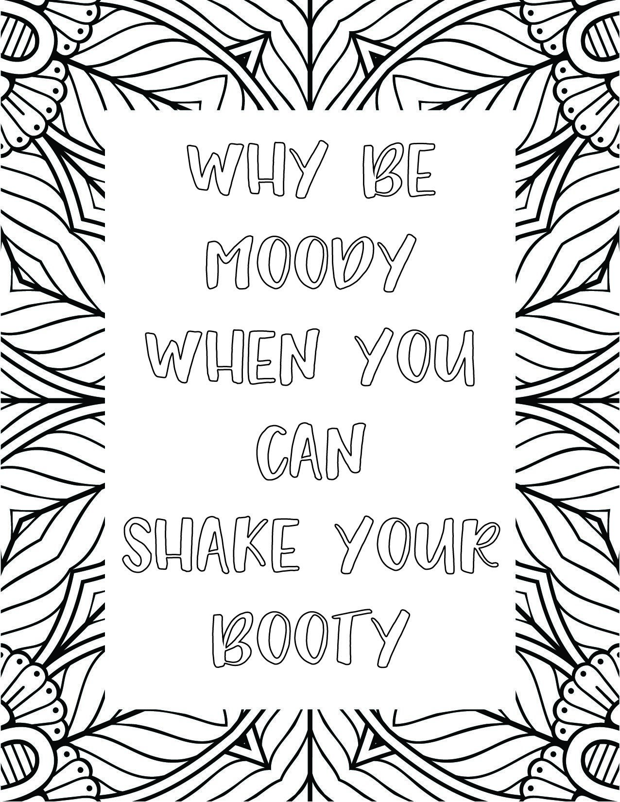 Best printable inspirational quote coloring pages