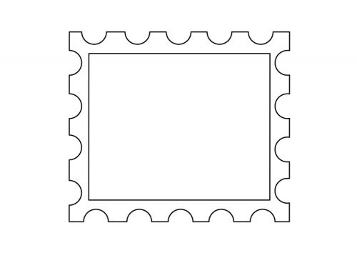 Coloring page postage stamp briefmarken kunst briefmarken unterrichtsmaterial