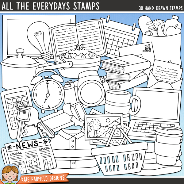 All the everydays digital stamps