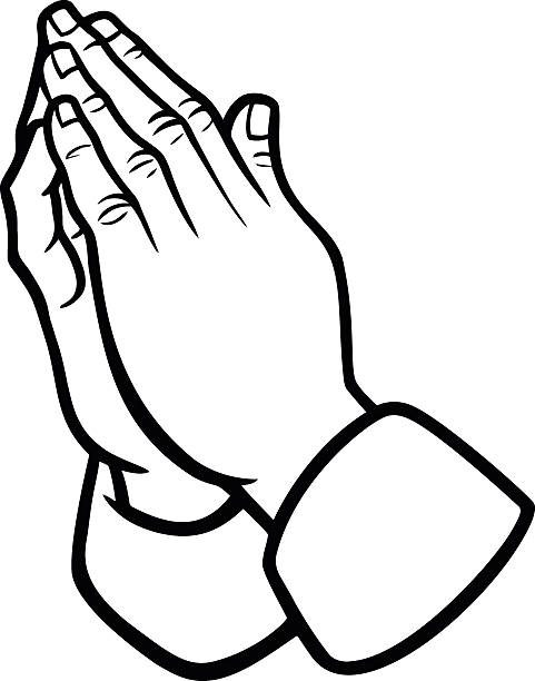 Praying hands stock illustrations royalty