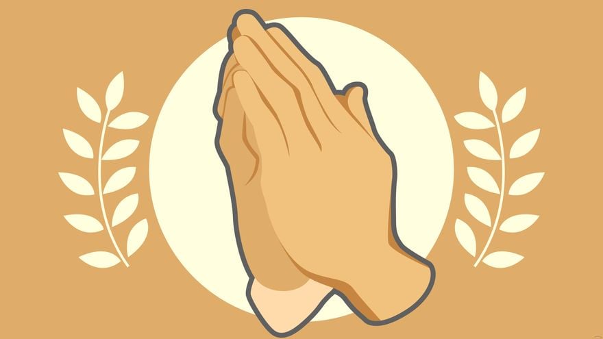Free praying hands background