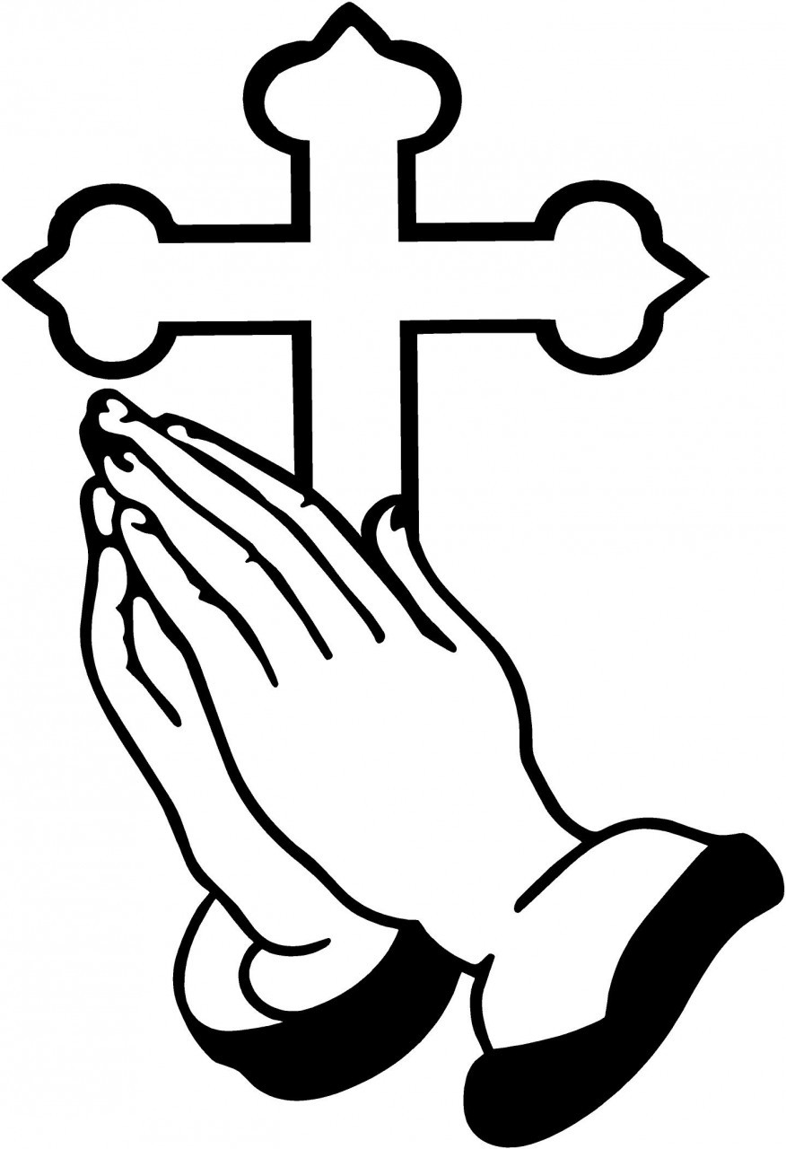 Praying hands coloring pages