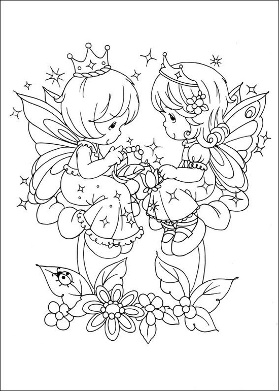 Free printable precious moments coloring pages for kids