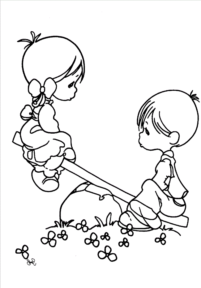 Free printable precious moments coloring pages for kids
