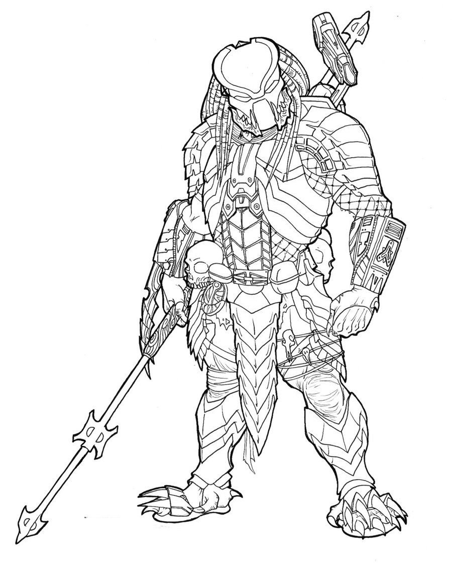 Predator coloring pages printable for free download